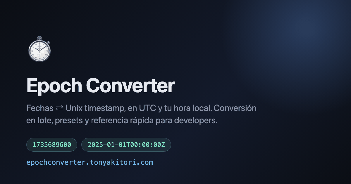 Epoch Converter